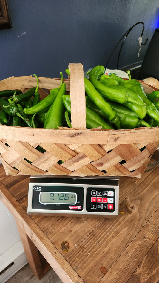 9lbs of peppers for TransCaja